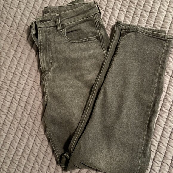 AE American Eagle Curvy Stretch Straight Jeans – Black, NWOT, Size 4 Short - Picture 6 of 6